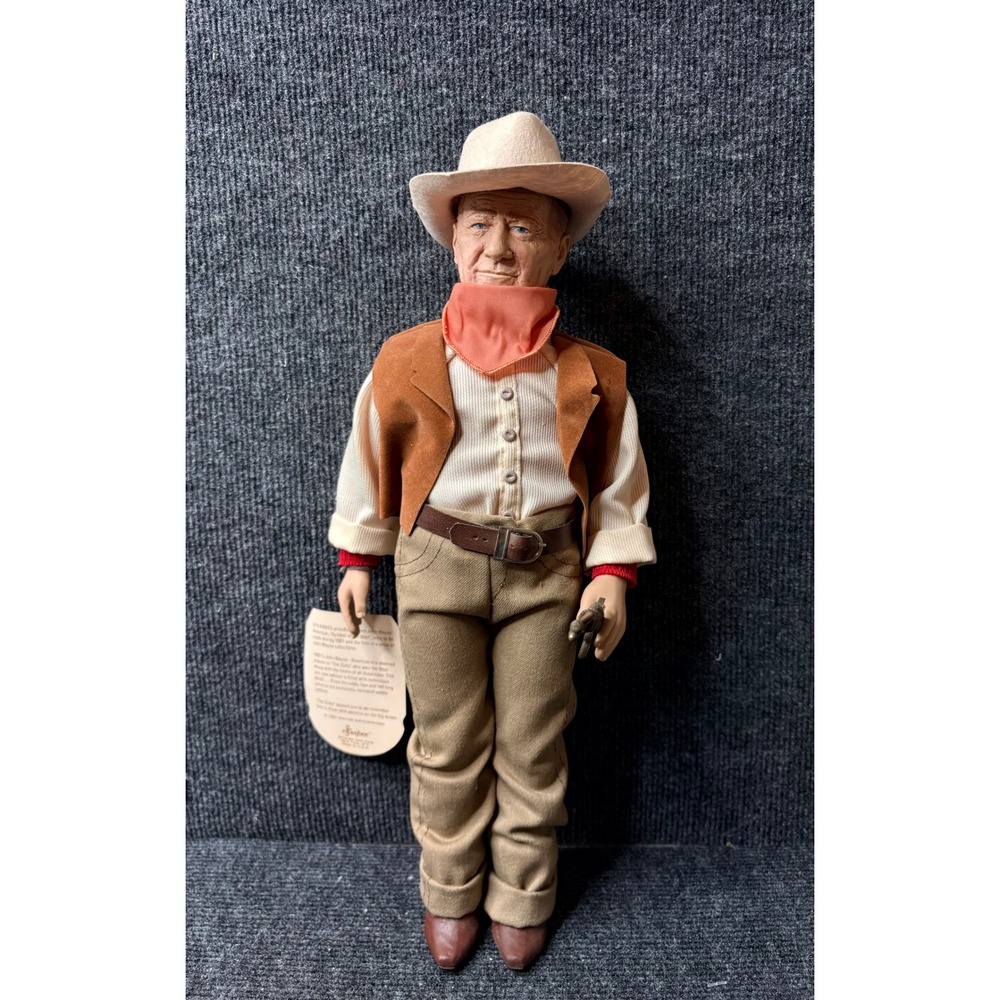 Effanbee 1981 John Wayne American Symbol of the West Legend Series 18" Doll Tag